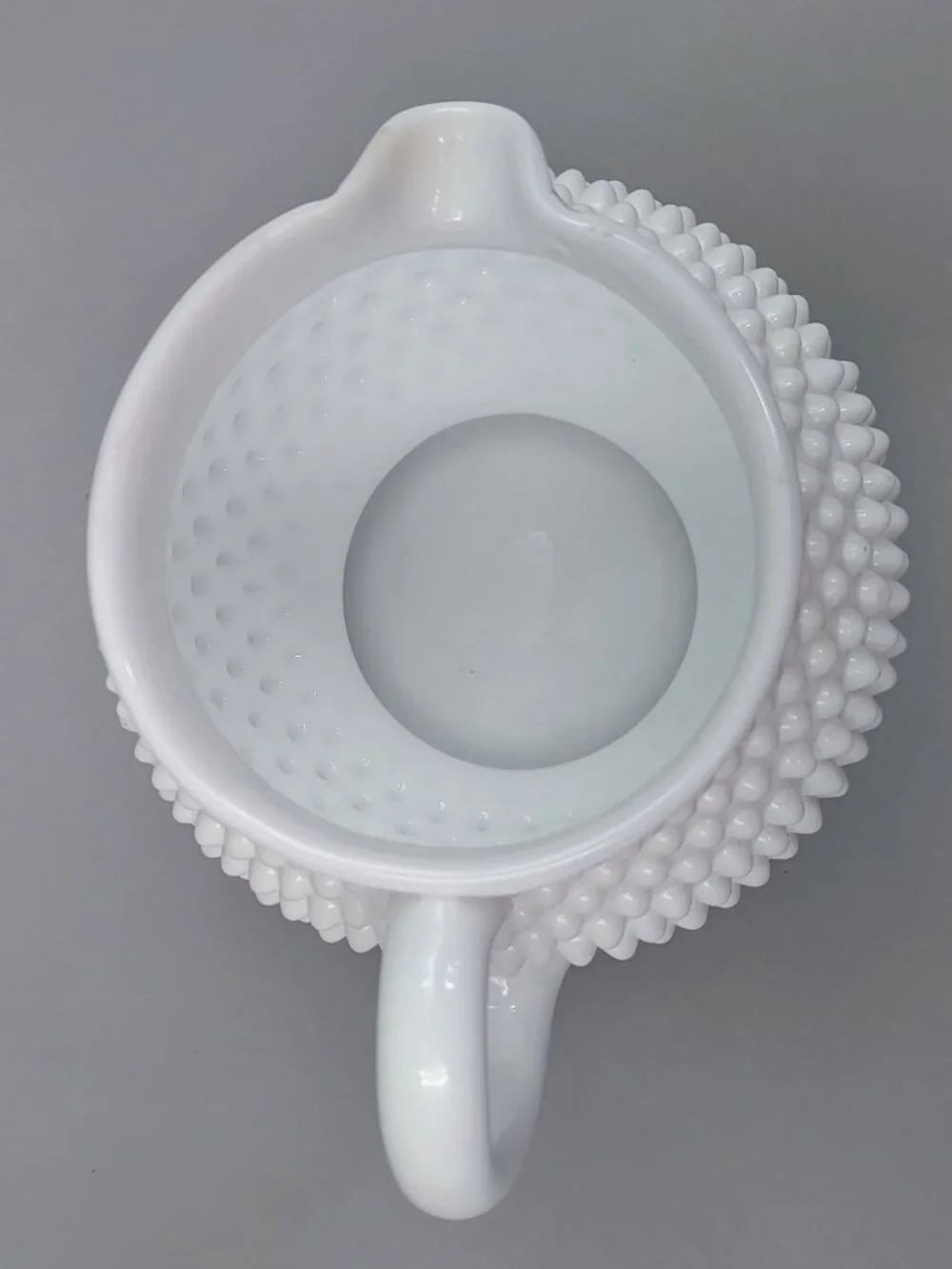 Vintage Fenton Hobnail Milk Glass 32 fl oz Pitcher - Cottagecore Farmhouse